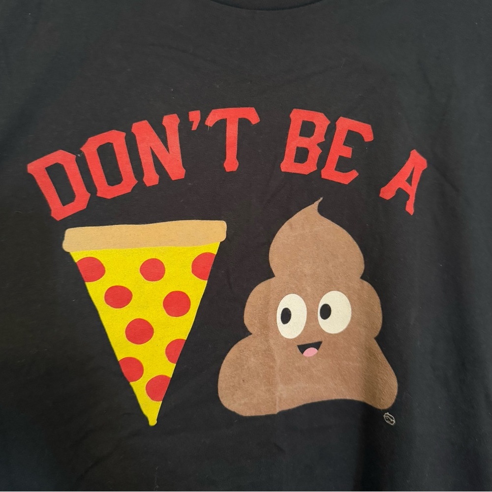 Funny Sarcastic Graphic Men’s T-Shirt Emoji Adult Size Large 100% Cotton‎